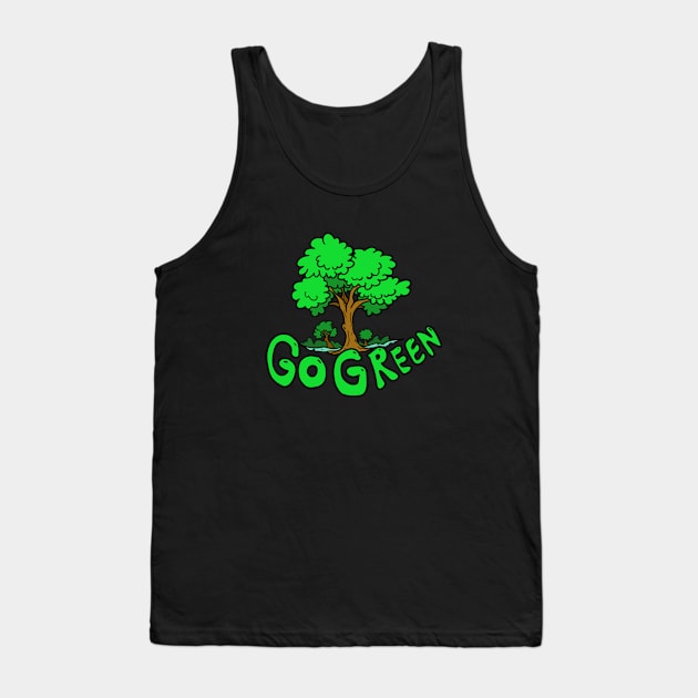 GO GREEN Tank Top by crunch.ins